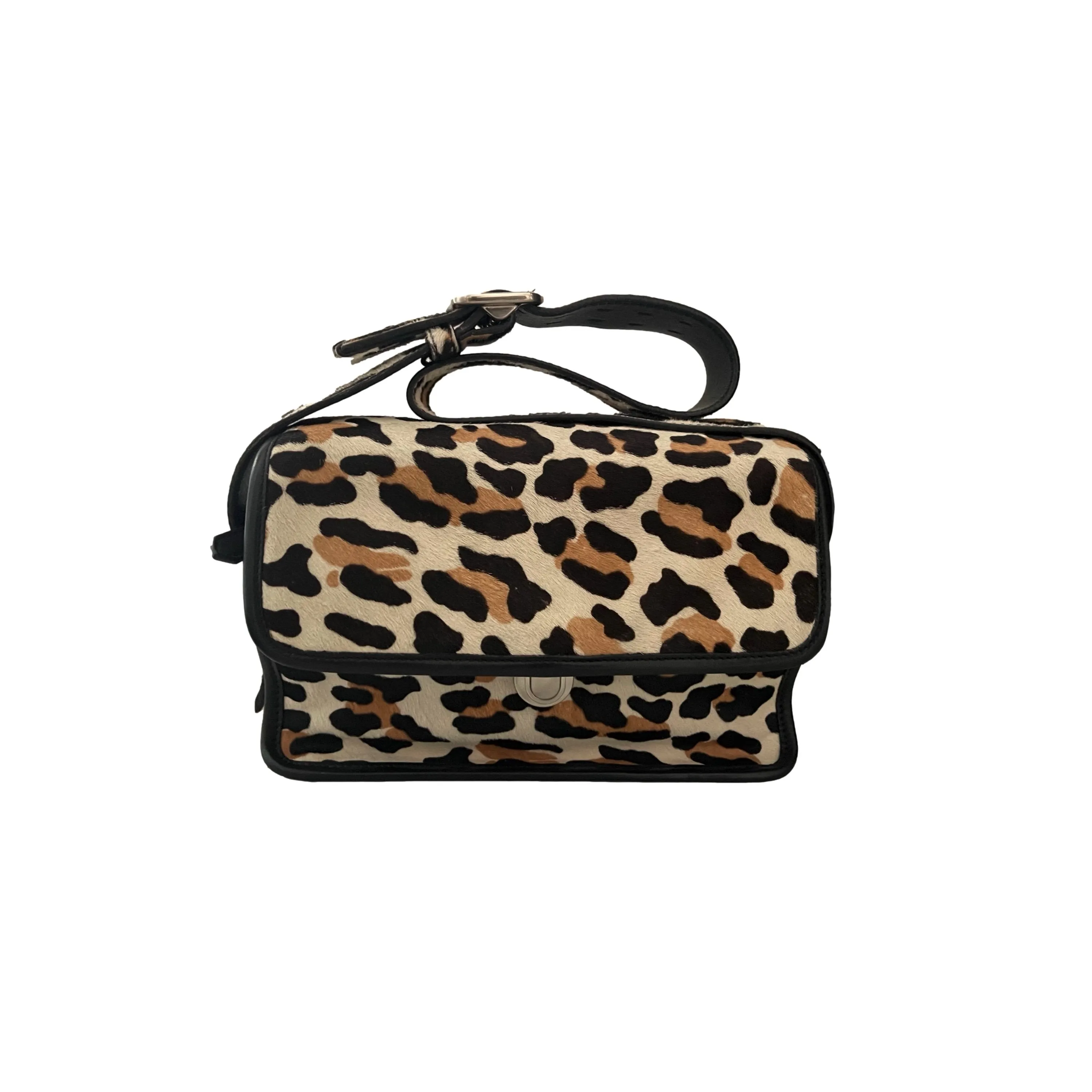 Prada Cheetah Calf Hair Shoulder Bag