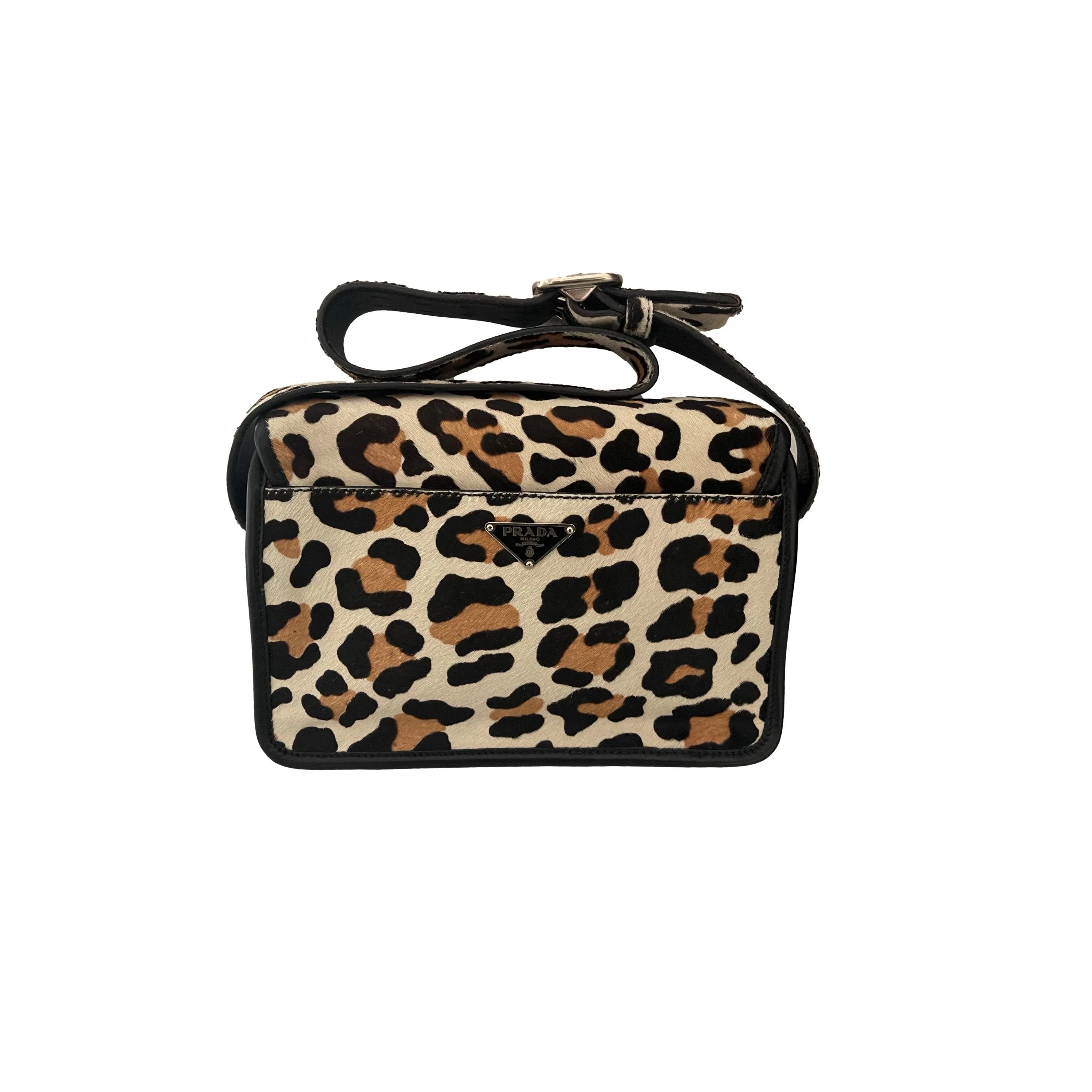 Prada Cheetah Calf Hair Shoulder Bag