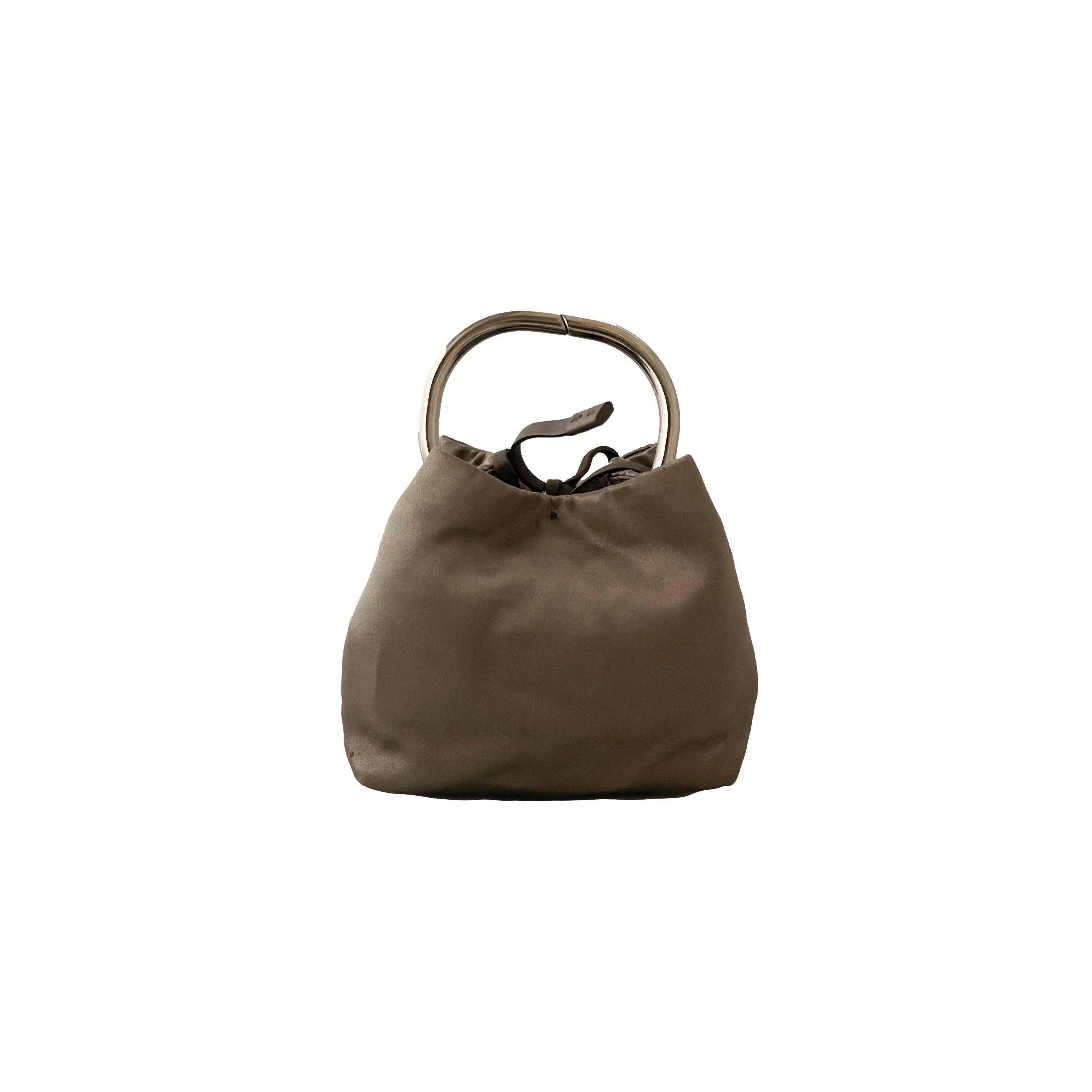 Prada Grey Mini Top Handle Bag