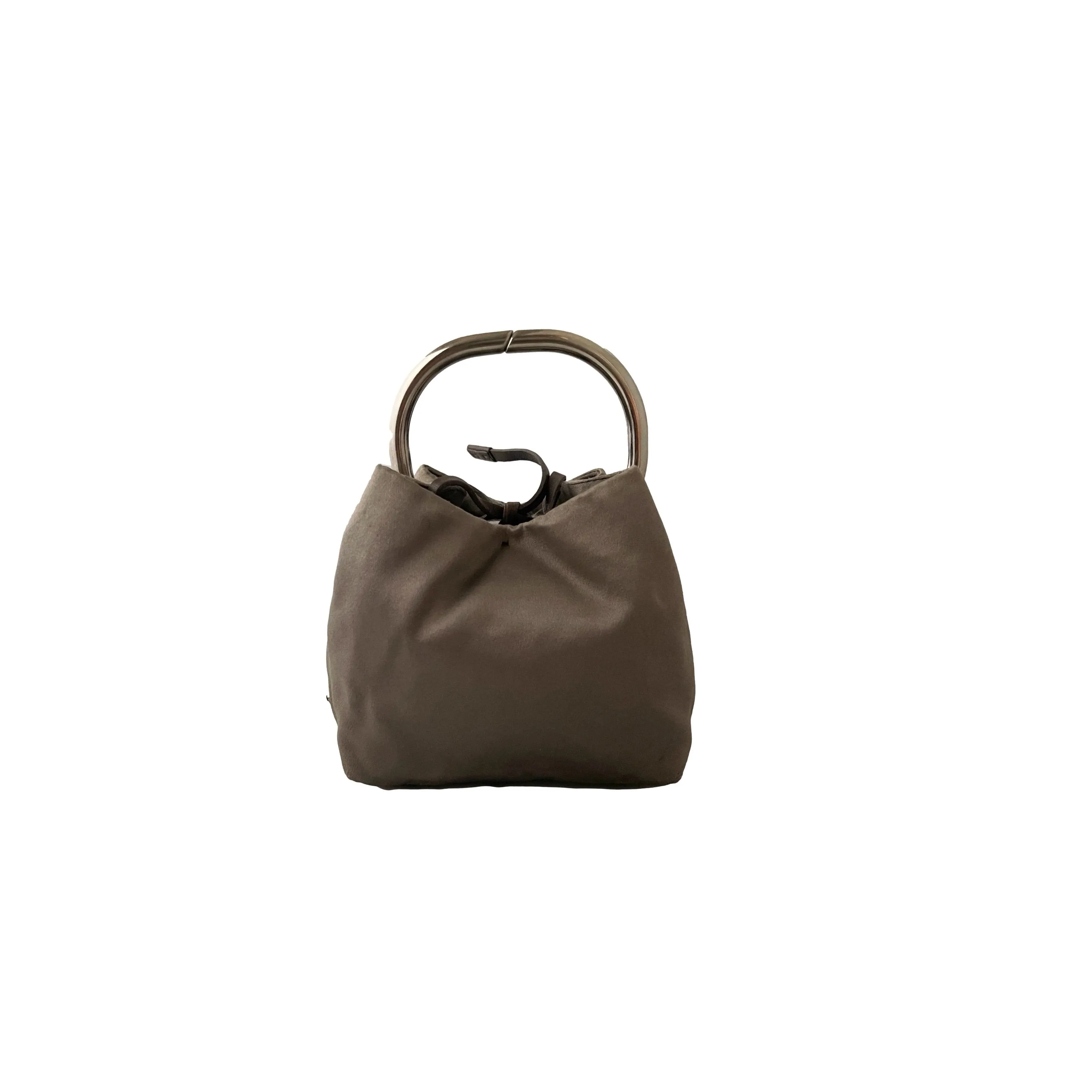 Prada Grey Mini Top Handle Bag