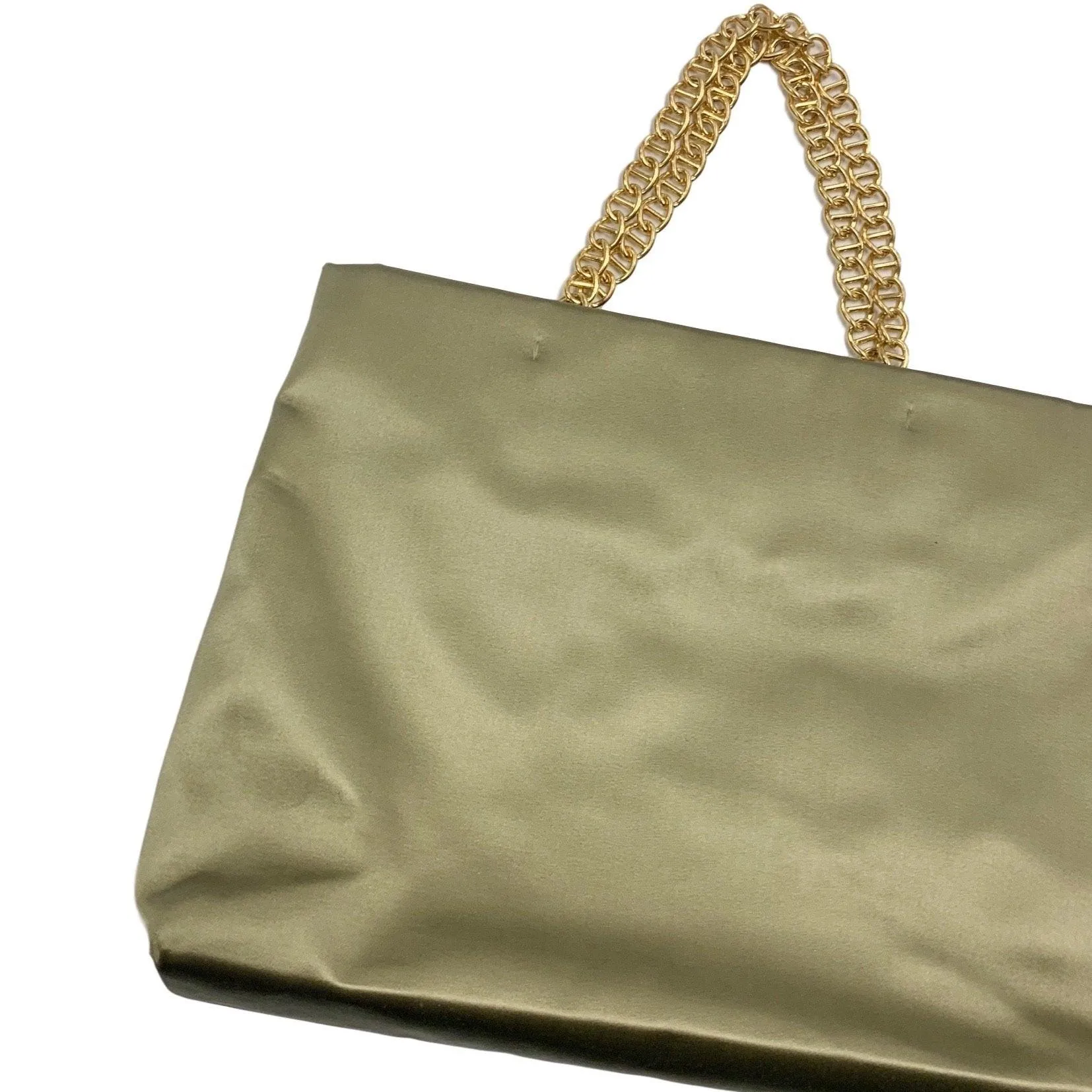 Prada Light Green Satin Chain Bag