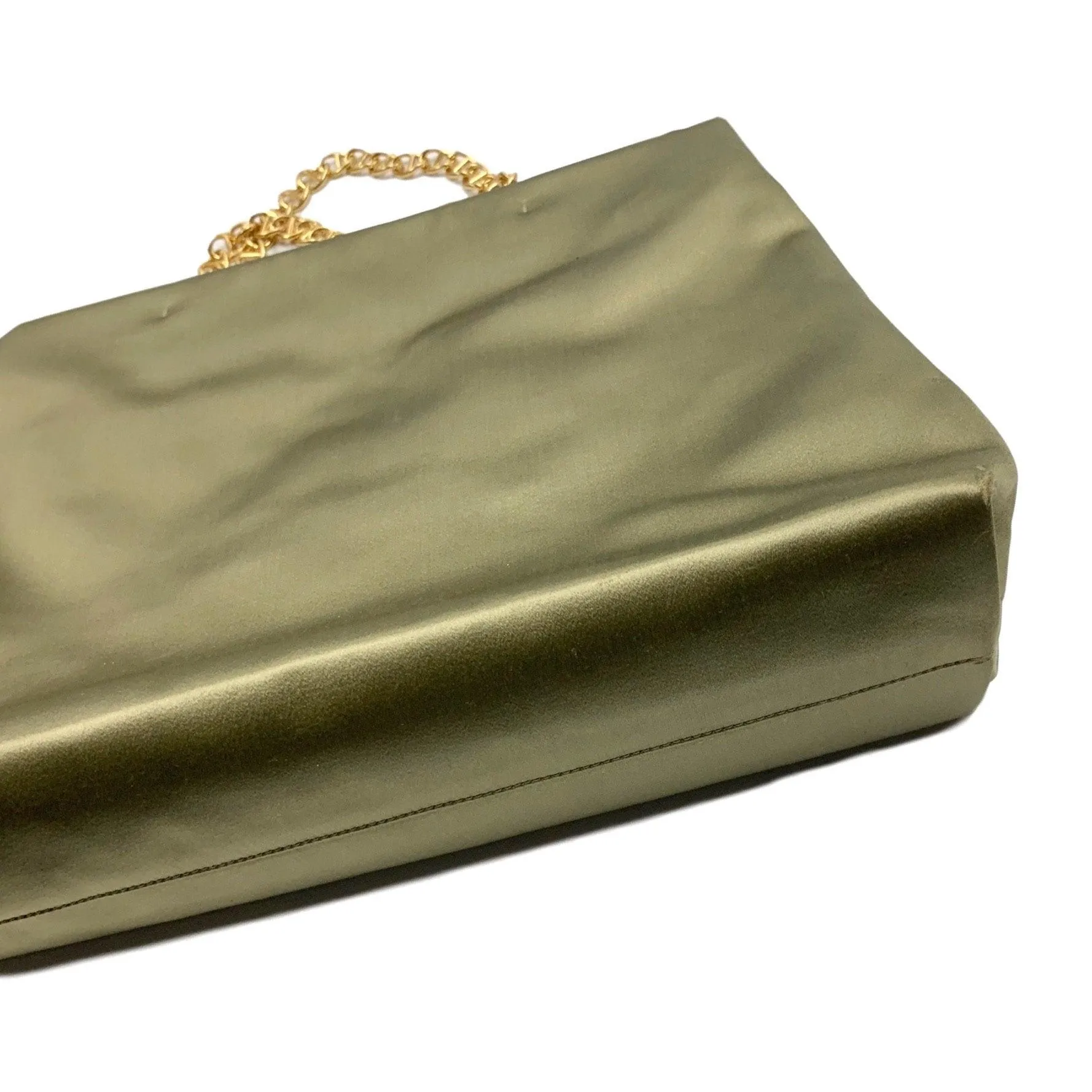 Prada Light Green Satin Chain Bag