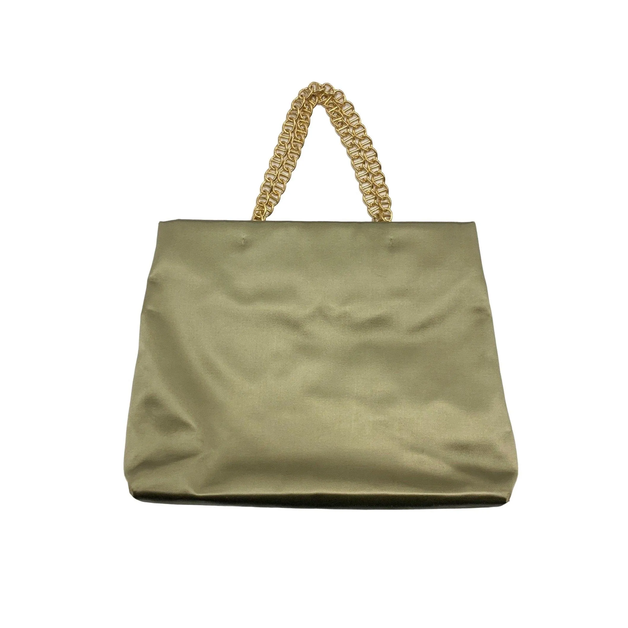 Prada Light Green Satin Chain Bag