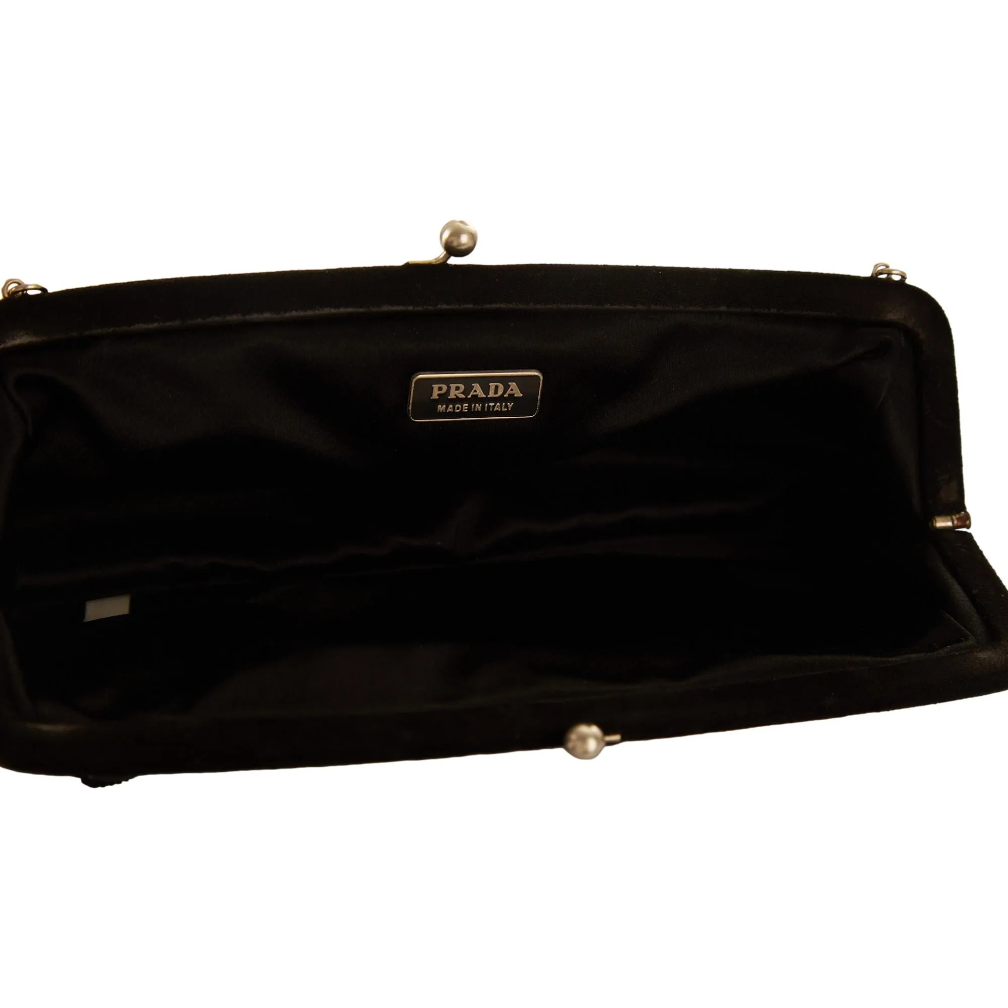Prada Pink Satin Mini Chain Shoulder Bag