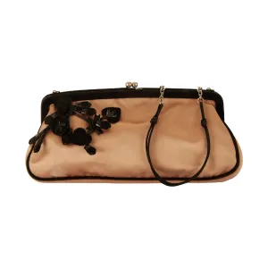 Prada Pink Satin Mini Chain Shoulder Bag