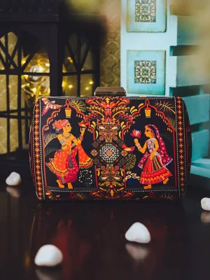Printed  Metal evening Clutch handbags | Evening clutches | Indian art bags | Gift for girlfriend| Gift for sister | Birthday gift