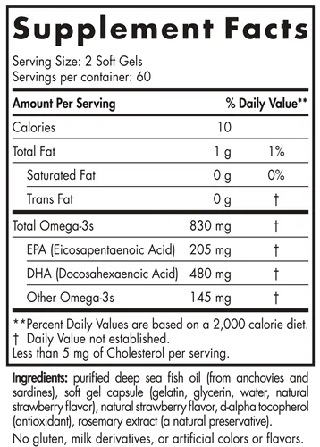 ProDHA 120 Soft Gels Strawberry