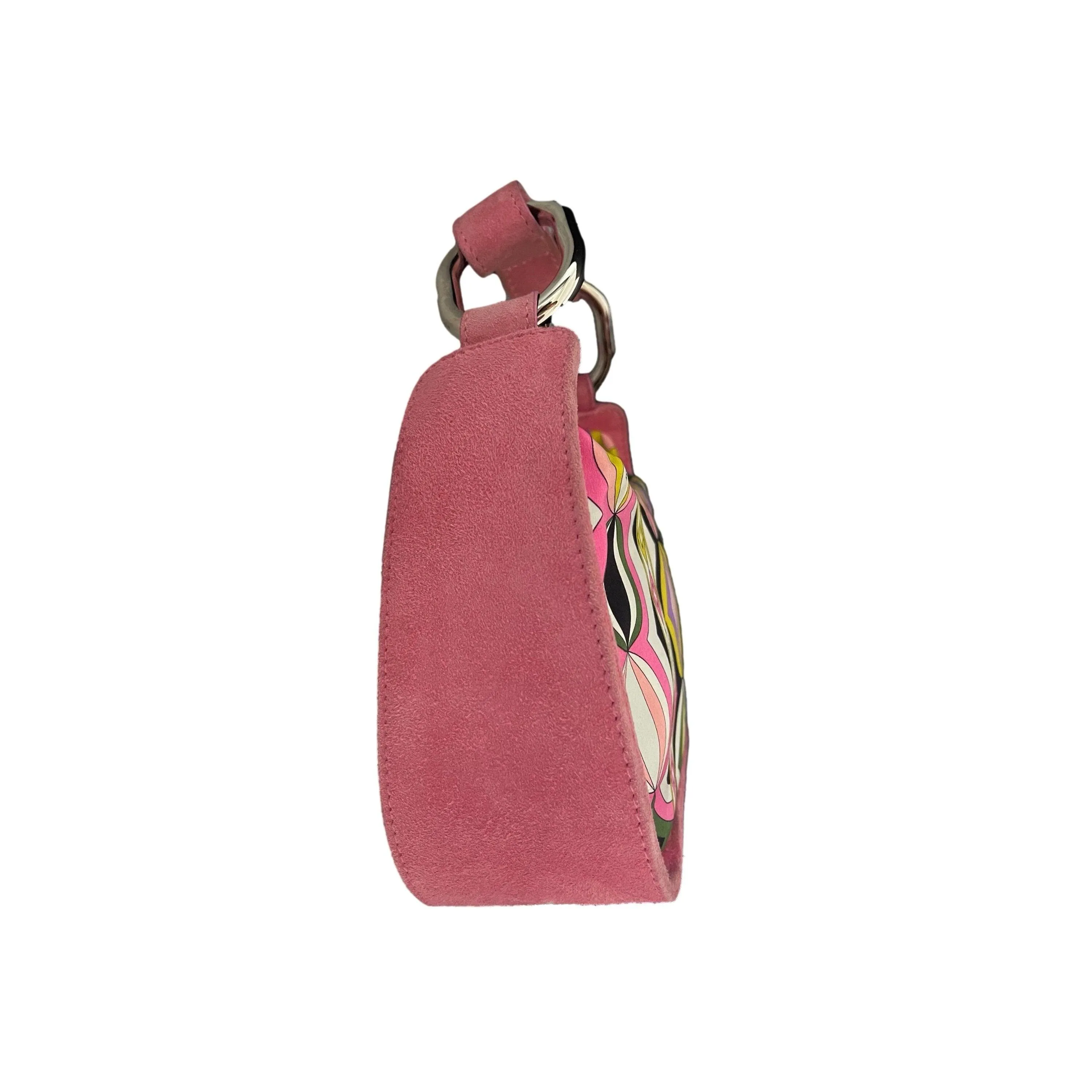 Pucci Pink Print Suede Mini Bag