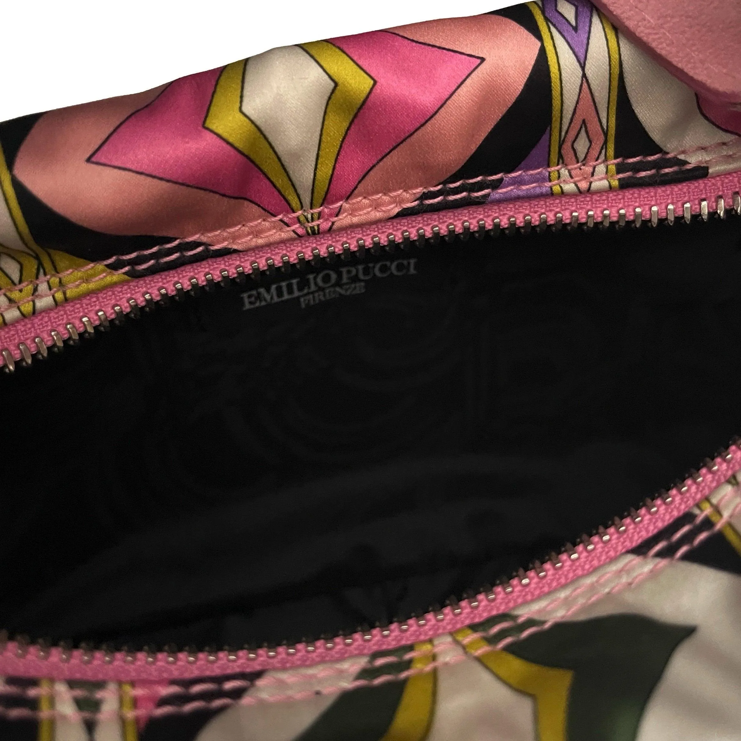 Pucci Pink Print Suede Mini Bag
