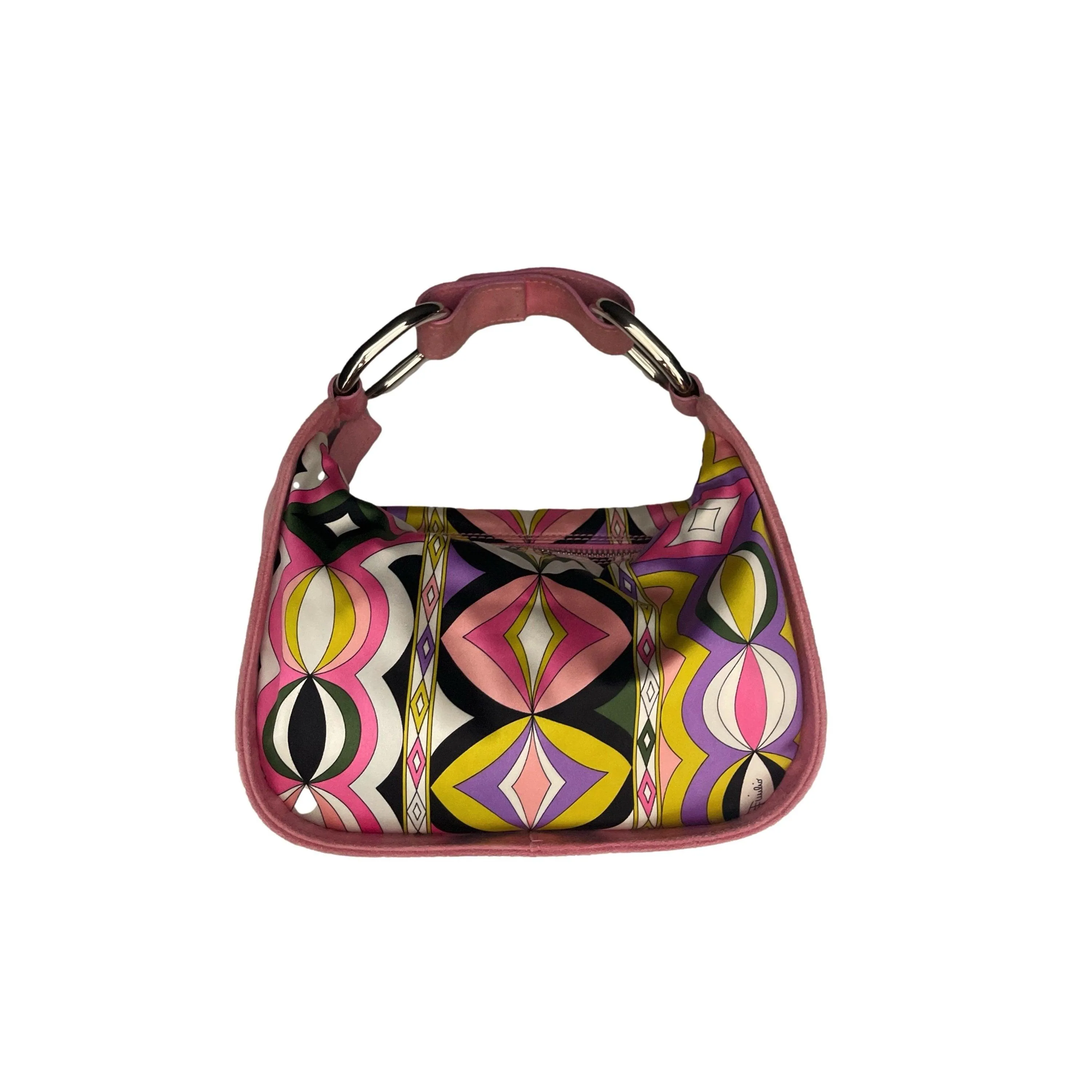 Pucci Pink Print Suede Mini Bag