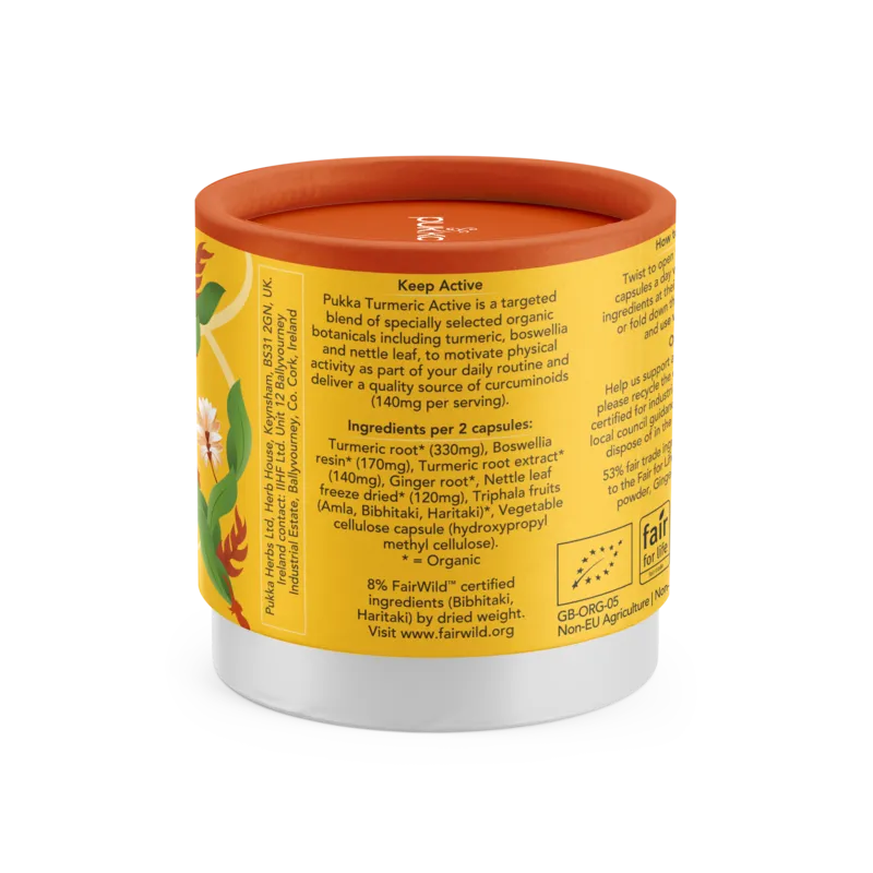 Pukka Herbs Turmeric Active 60's