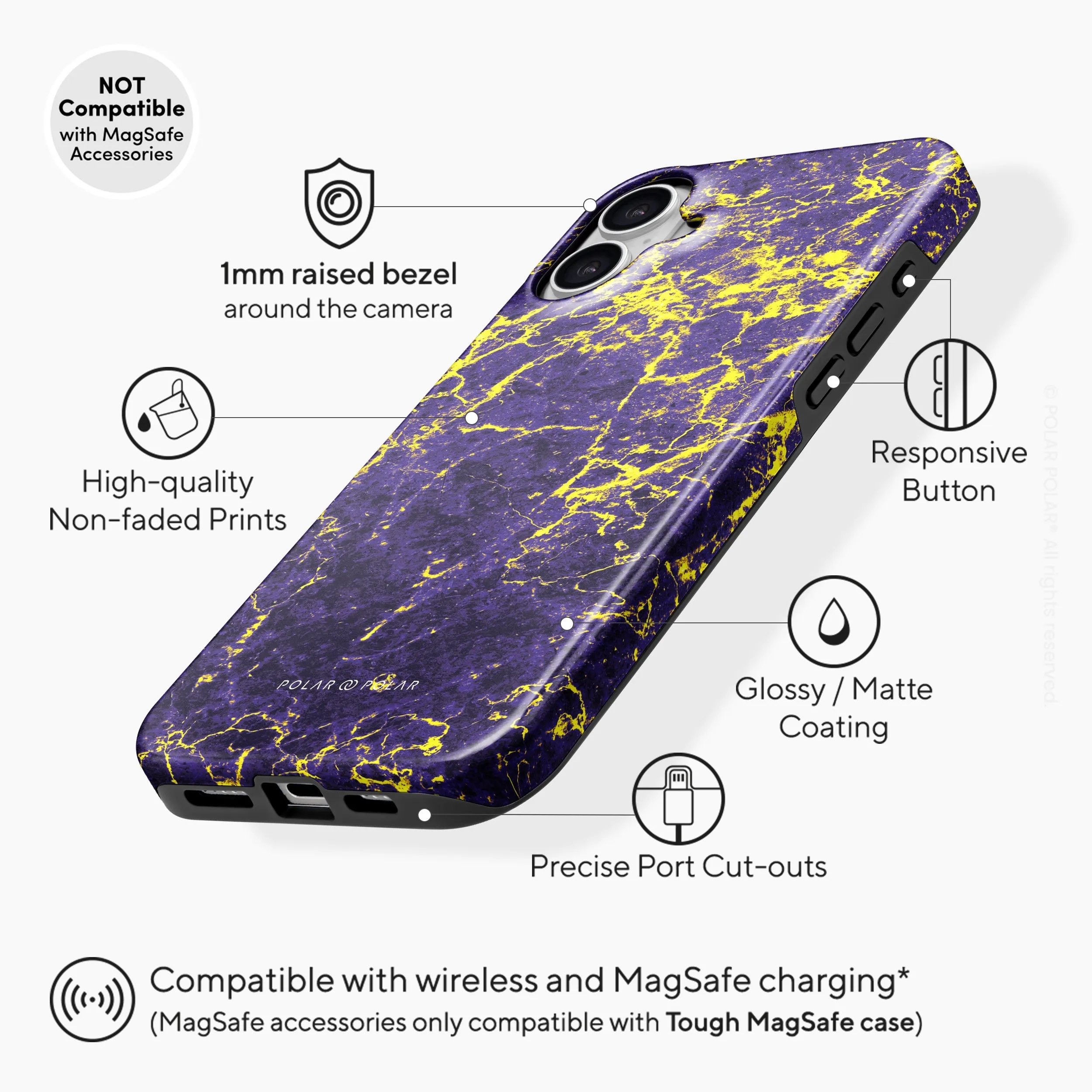 Purple Night - iPhone 16 Case