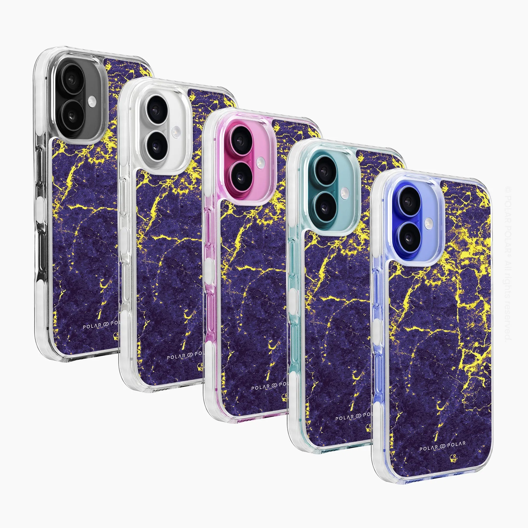 Purple Night - iPhone 16 Plus Clear Bumper MagSafe Case