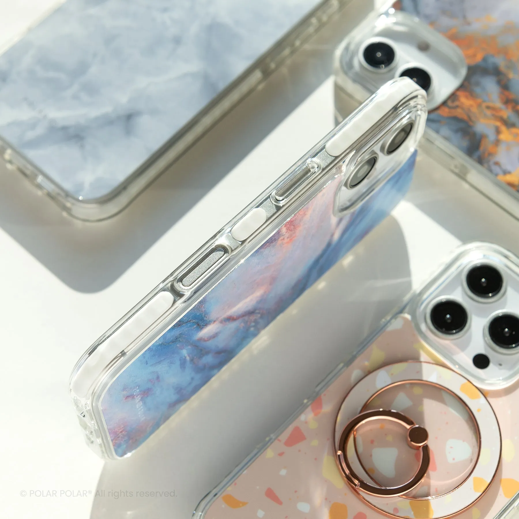 Purple Night - iPhone 16 Plus Clear Bumper MagSafe Case