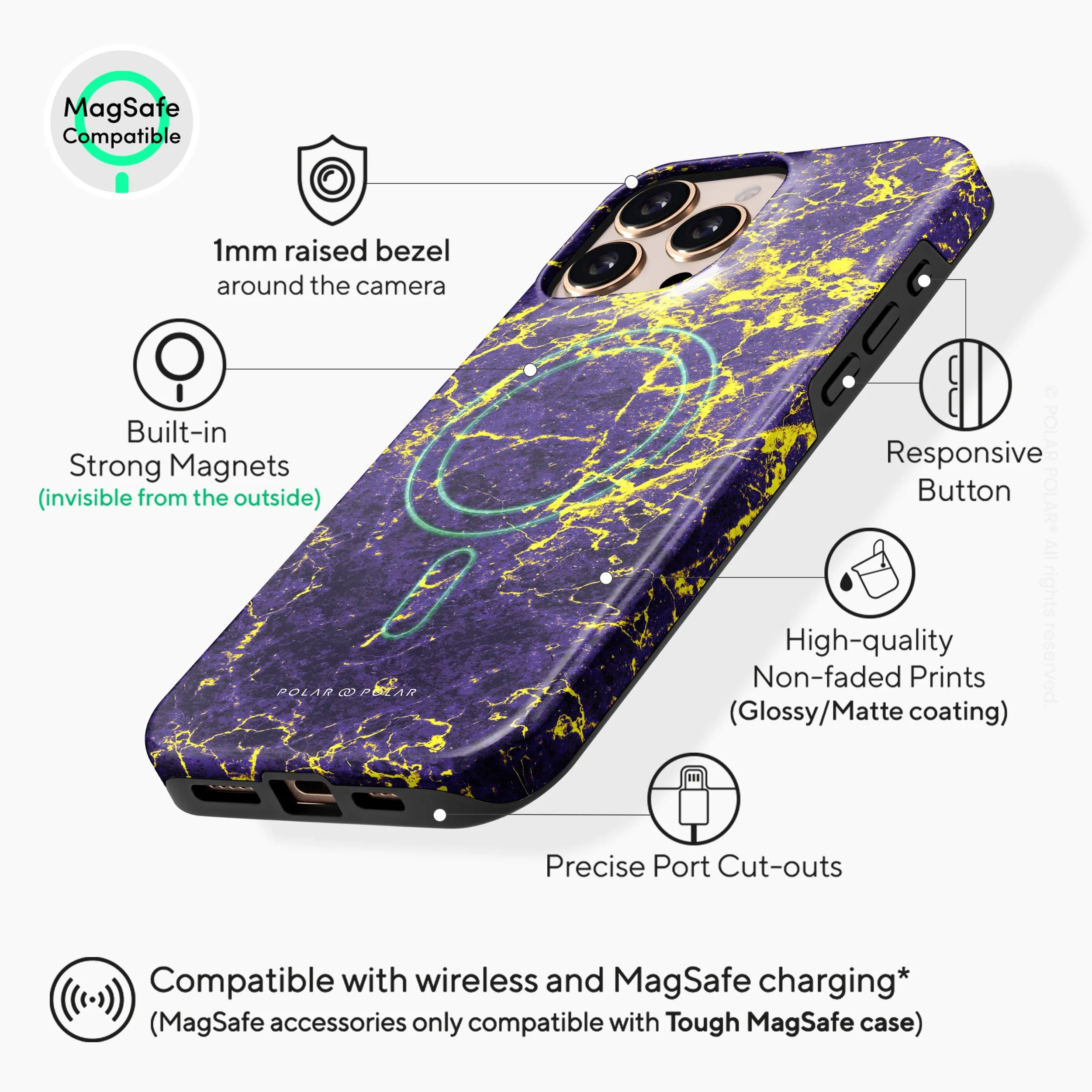 Purple Night - iPhone 16 Pro Case