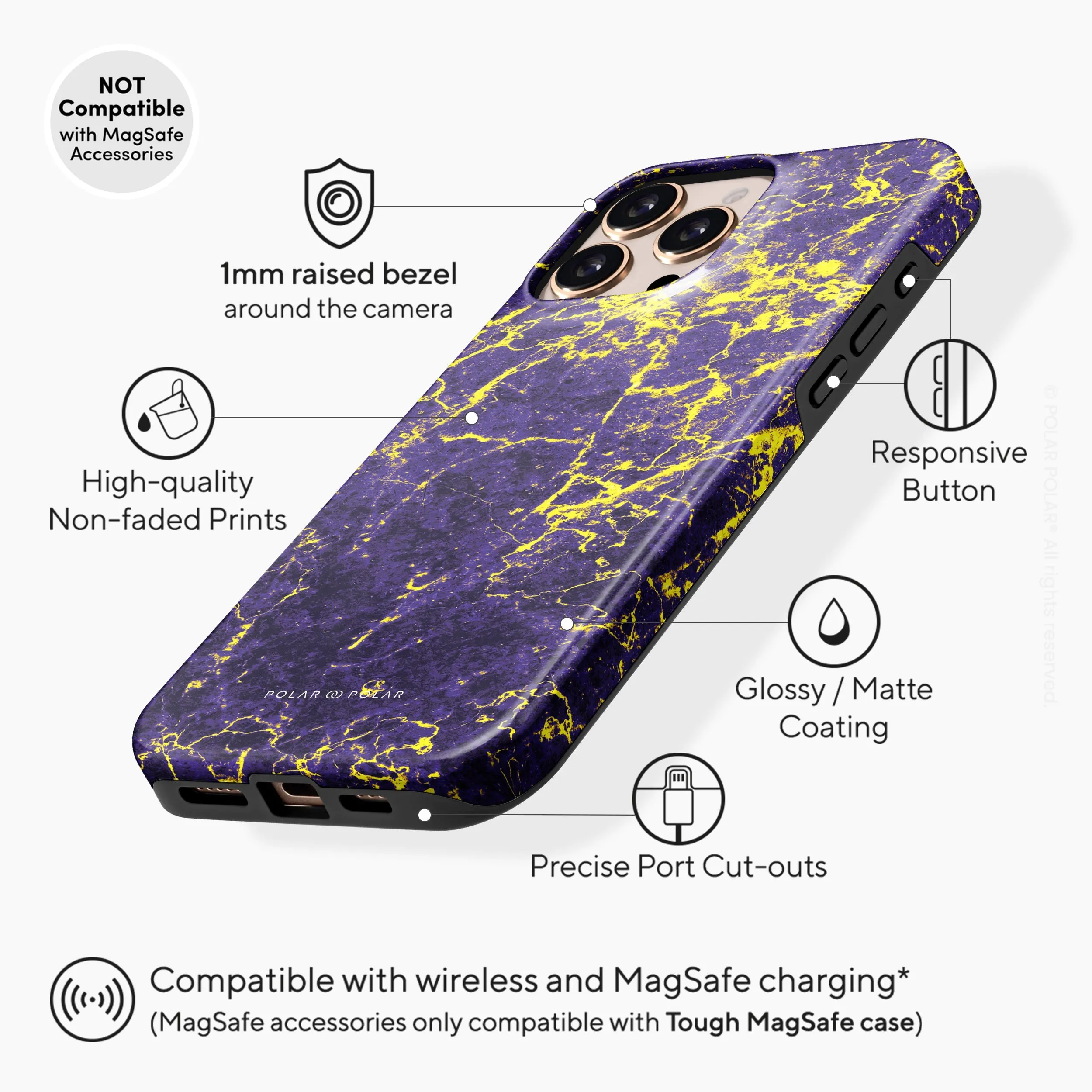 Purple Night - iPhone 16 Pro Case