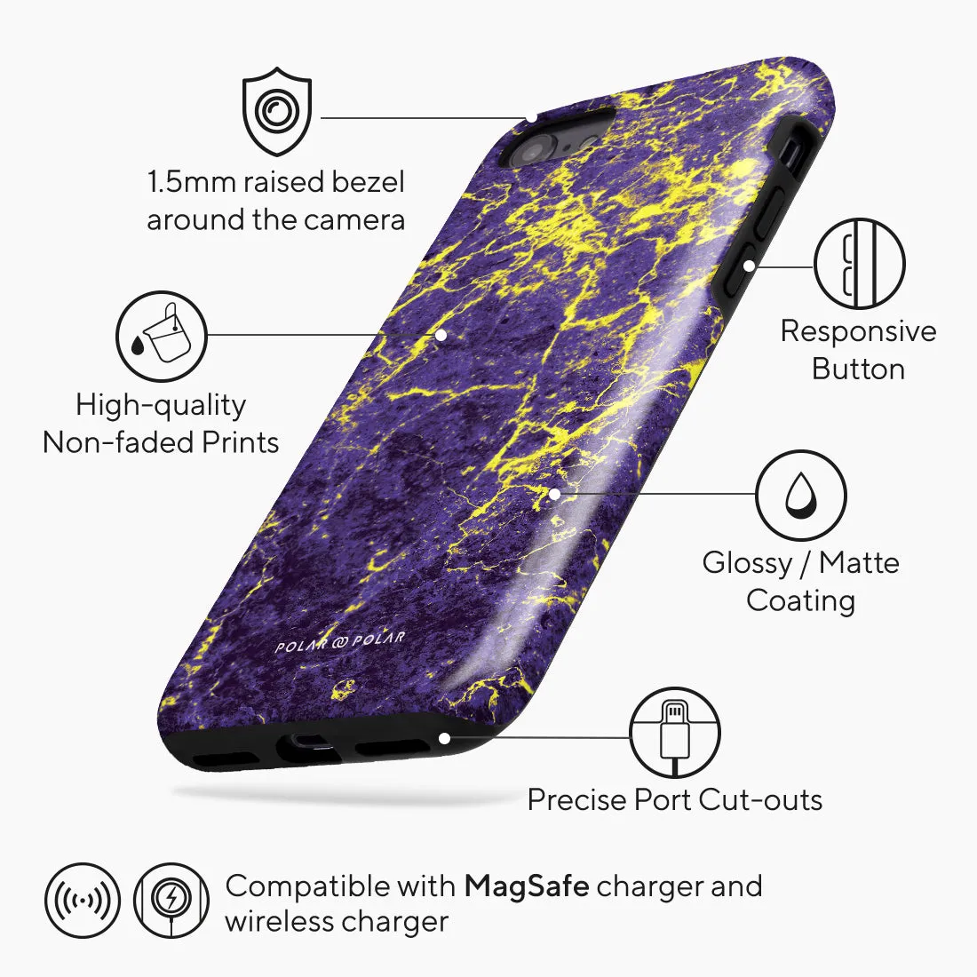Purple Night - iPhone SE3 / SE2 / 8 / 7 Case