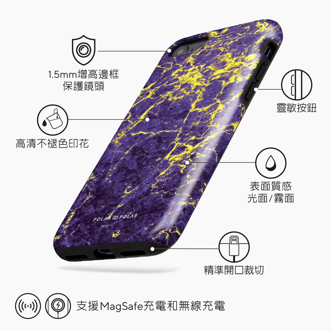 Purple Night - iPhone SE3 / SE2 / 8 / 7 Case