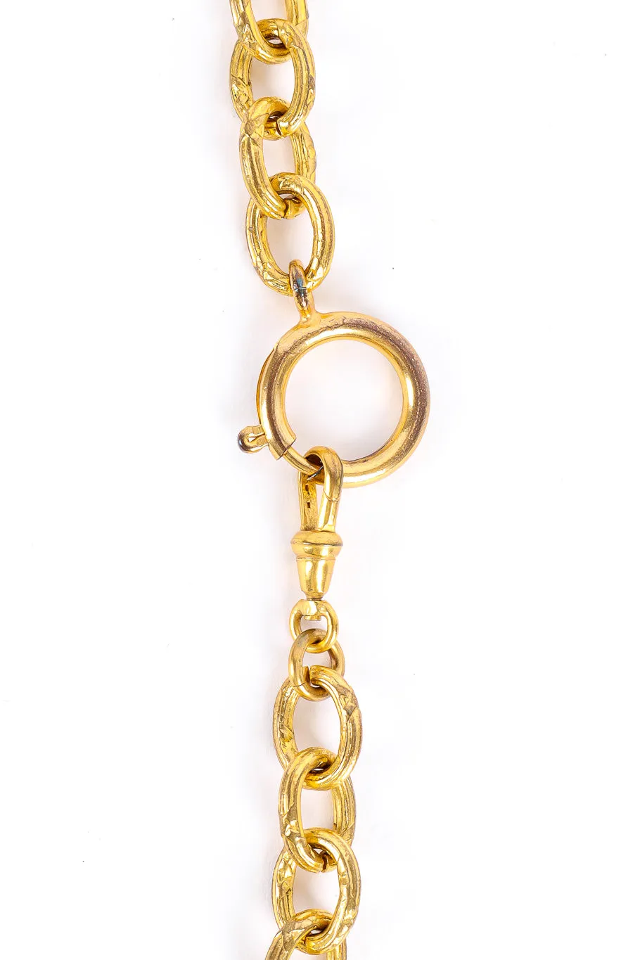 Pyramid CC Pendant Necklace