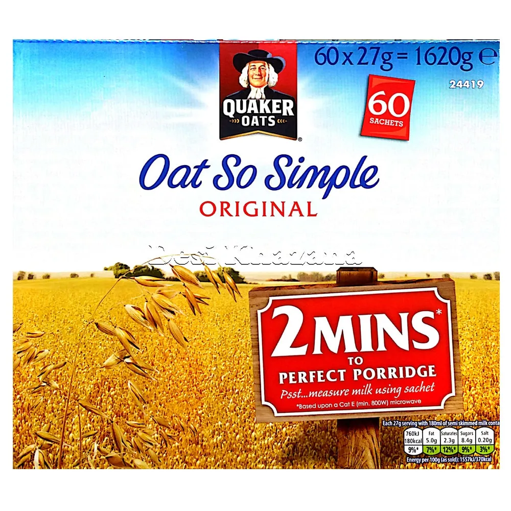 Quaker Oat So Simple Original (60 Sachets)