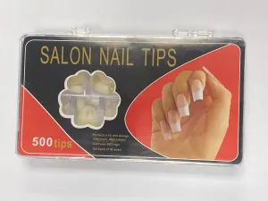 Queen - Full Cover Natural Ballerina Salon Nail Tips 500pc