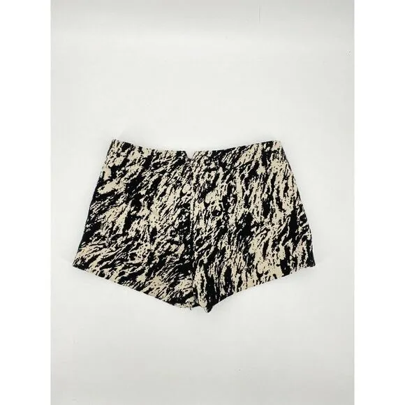 Rag &amp; Bone Shorts Sz 8 Beige Black Wool Blend Knit Dressy Formal
