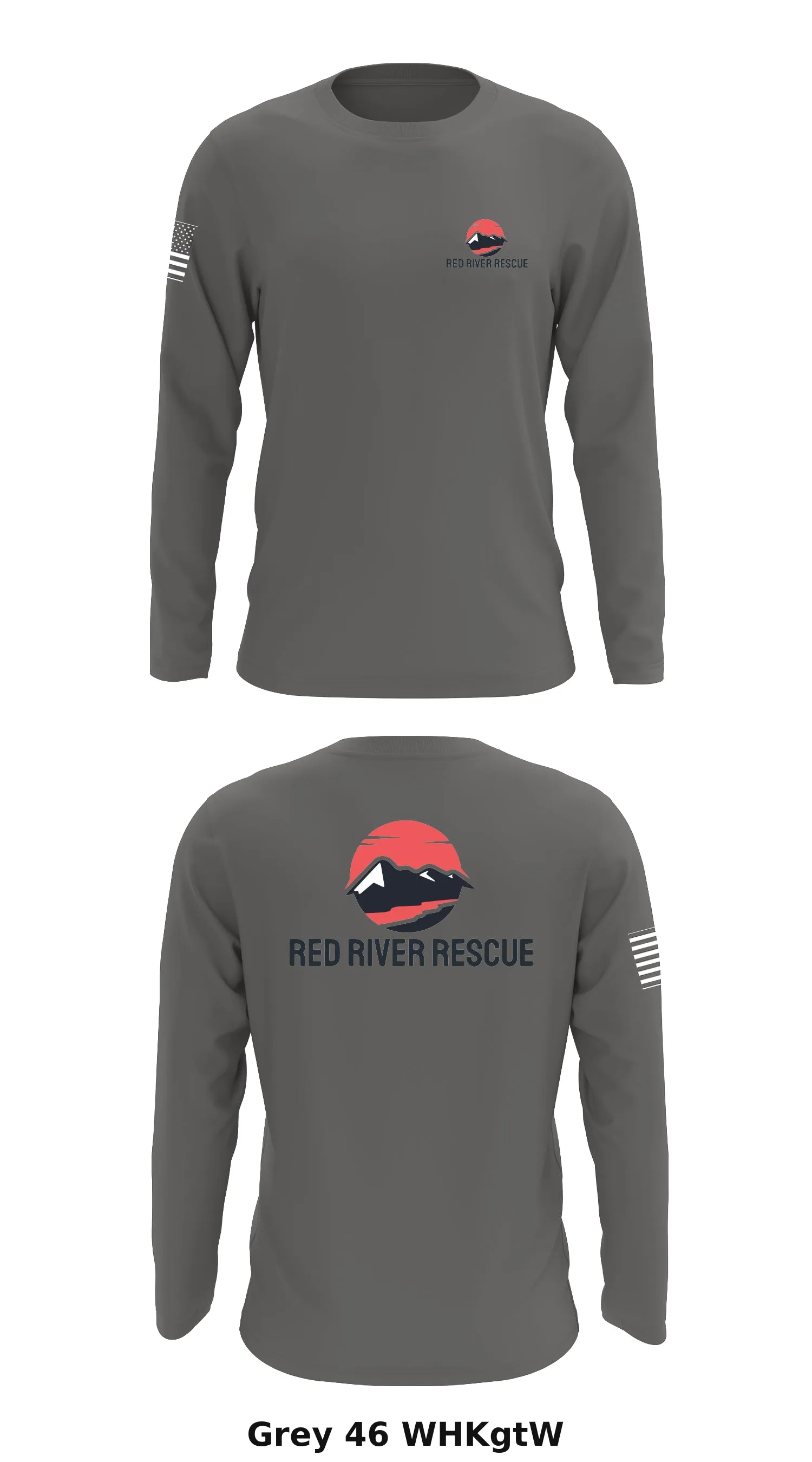Red River Rescue Store 1 Core Men's LS Performance Tee - WHKgtW