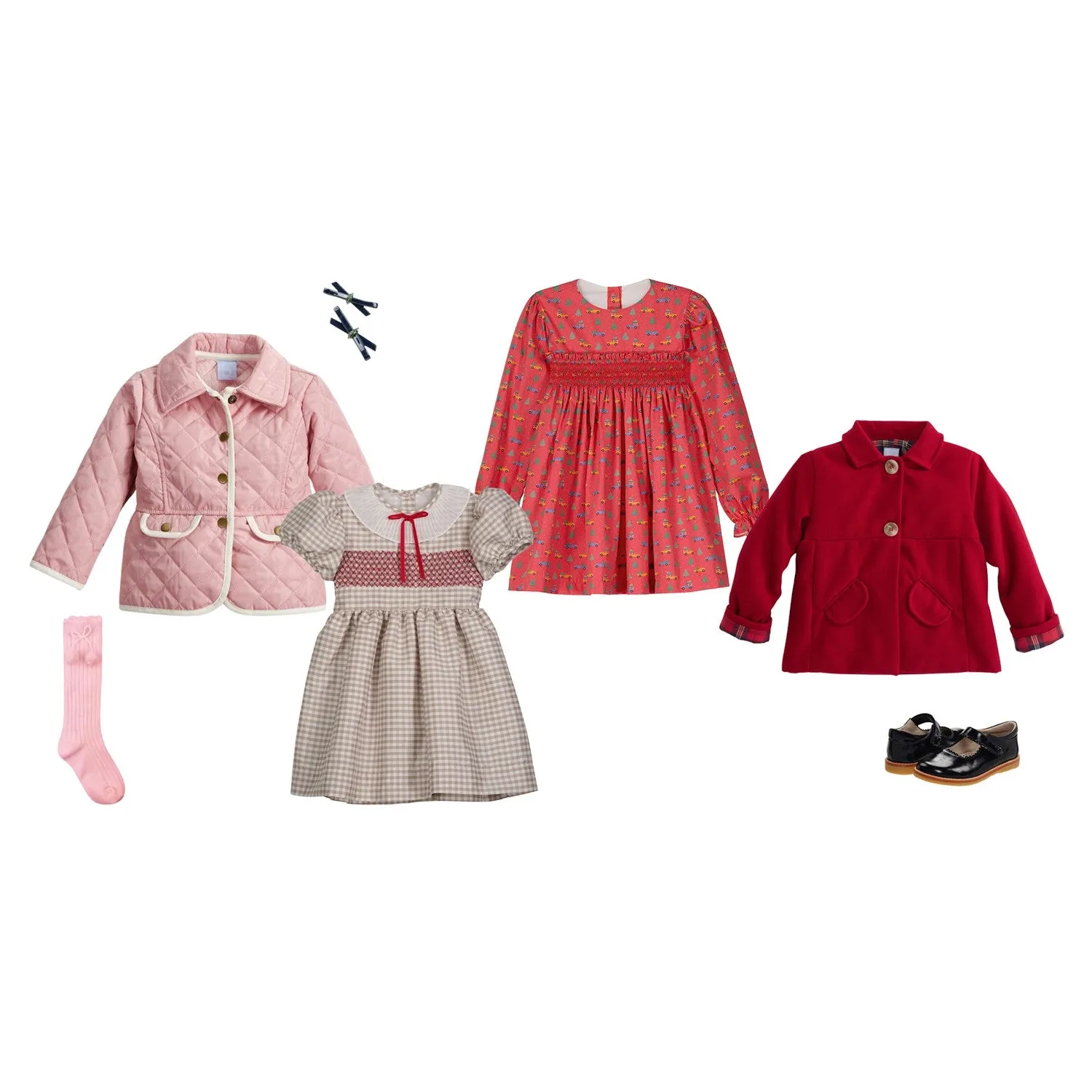 Red Ruffle Coat -- Red Mouflan