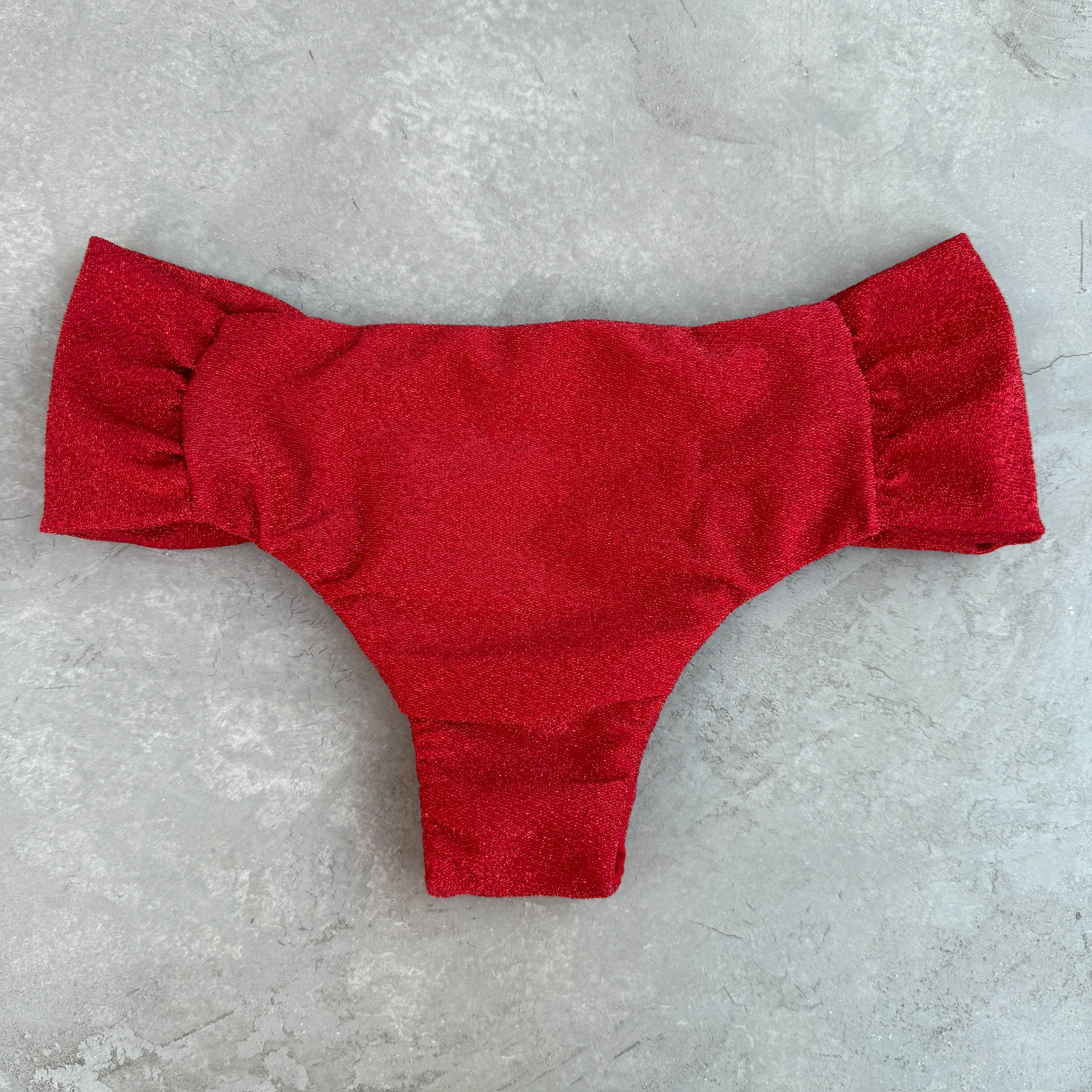 Red Sparkle Classy Cheeky Bottom