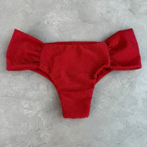 Red Sparkle Classy Cheeky Bottom