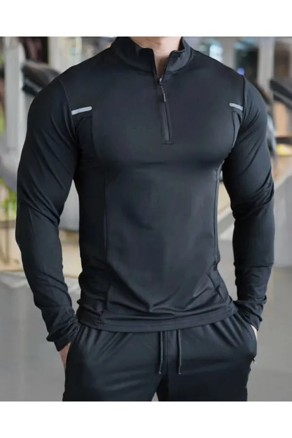 Reflective Performance Quarter-Zip Long Sleeve