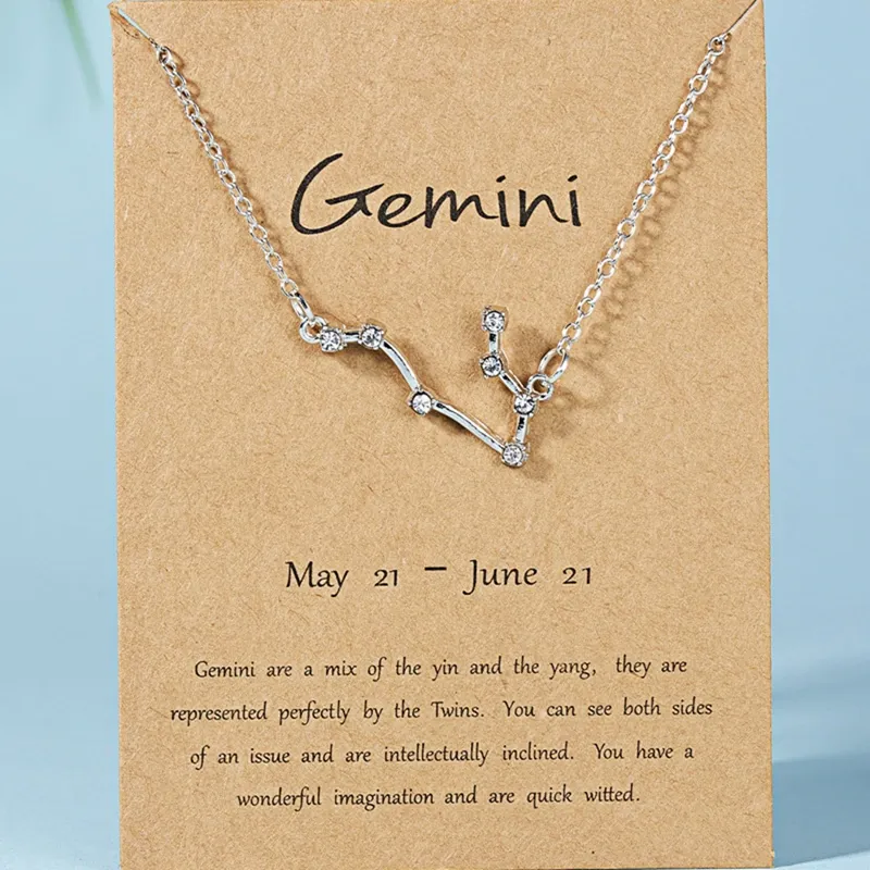 Rhinestone Constellation Necklace