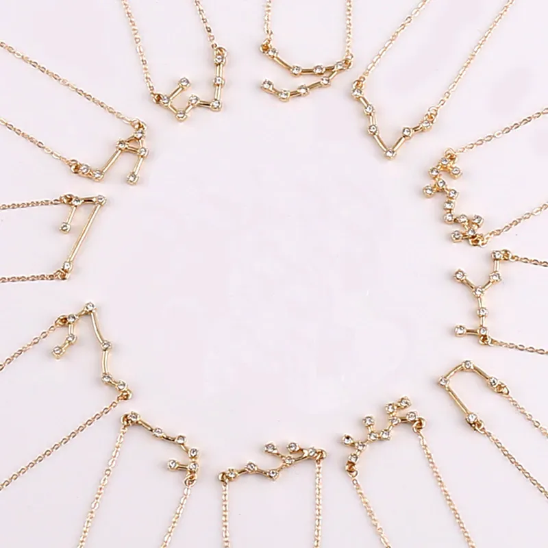 Rhinestone Constellation Necklace