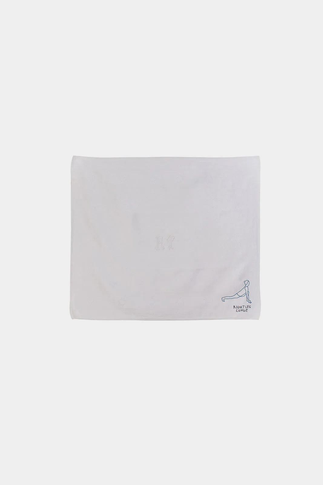 Right Leg Lunge Embroidered Napkin