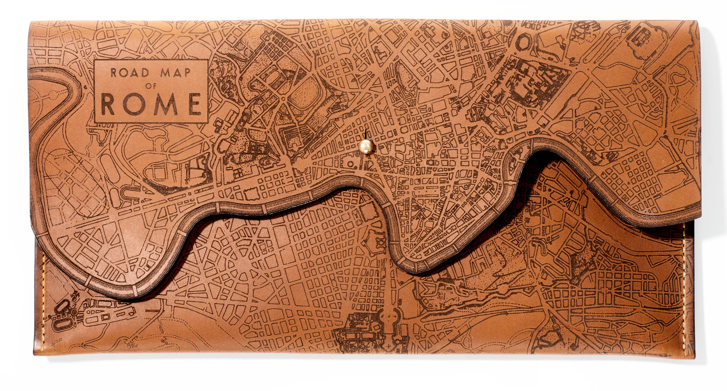 Rome Map Clutch