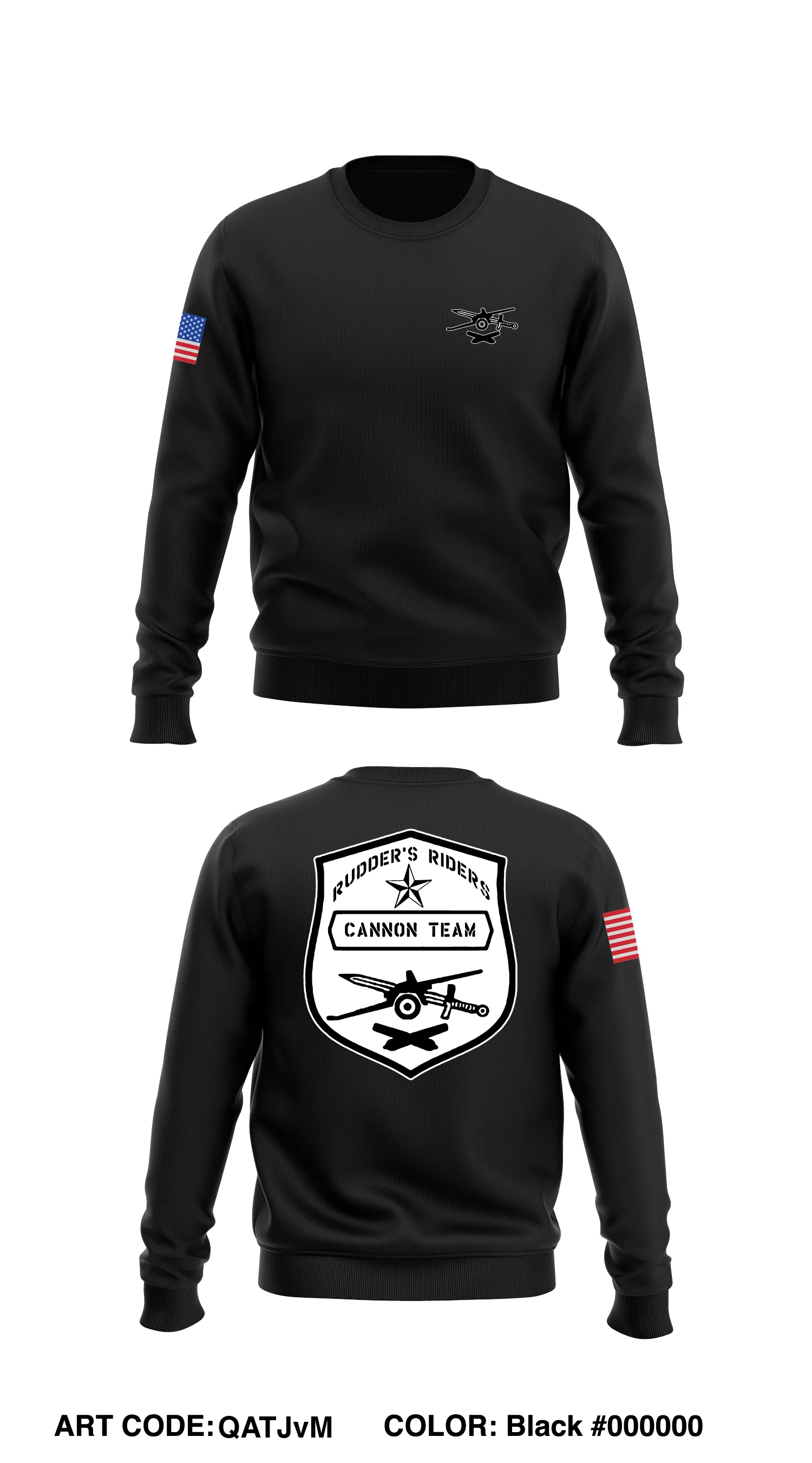 Rudder's Ridders Cannon Team Store 1 Core Men's Crewneck Performance Sweatshirt - QATJvM