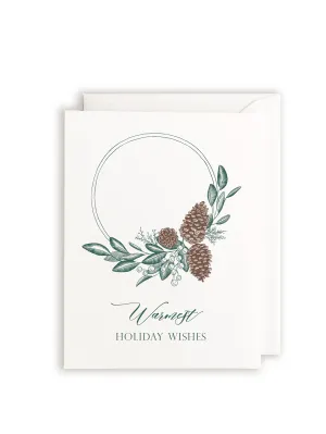 Rust Belt Love Paperie - Warmest Holiday Wishes Letterpress Greeting Card