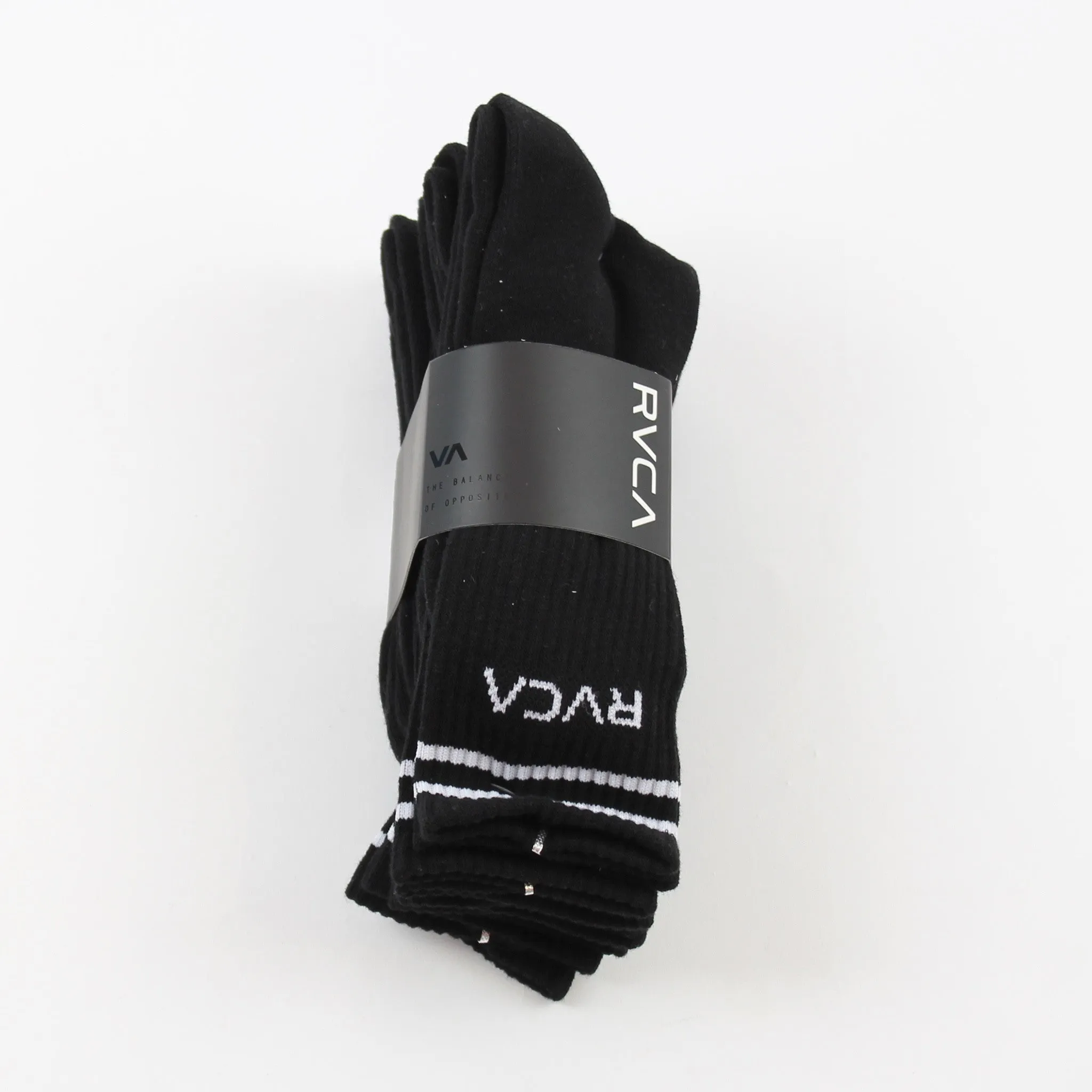 RVCA Union Sock 5 Pack Black