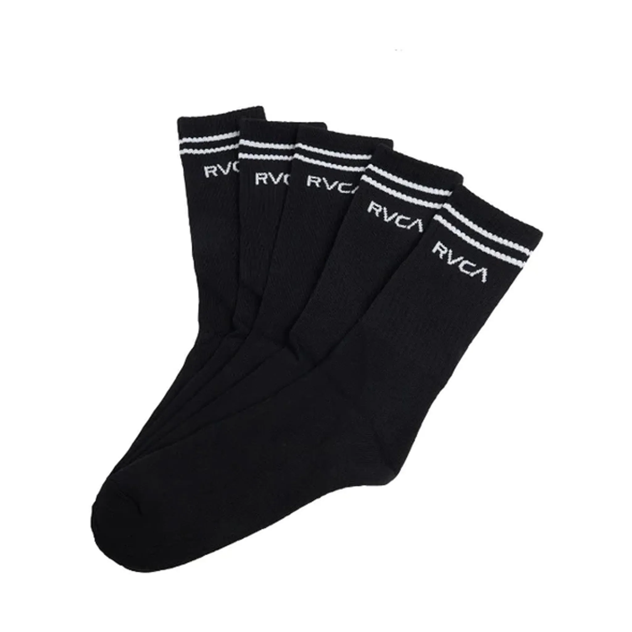RVCA Union Sock 5 Pack Black