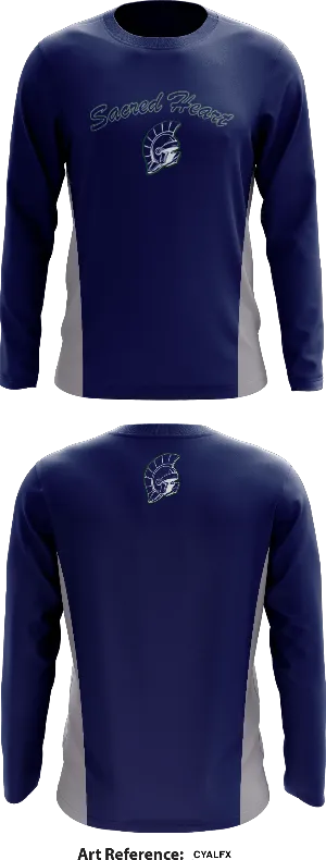 Sacred Heart Catholic School Store 2 Core Men's LS Performance Tee - CYaLFX