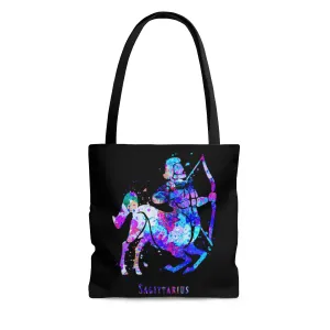 Sagittarius Zodiac Sign Tote Bag
