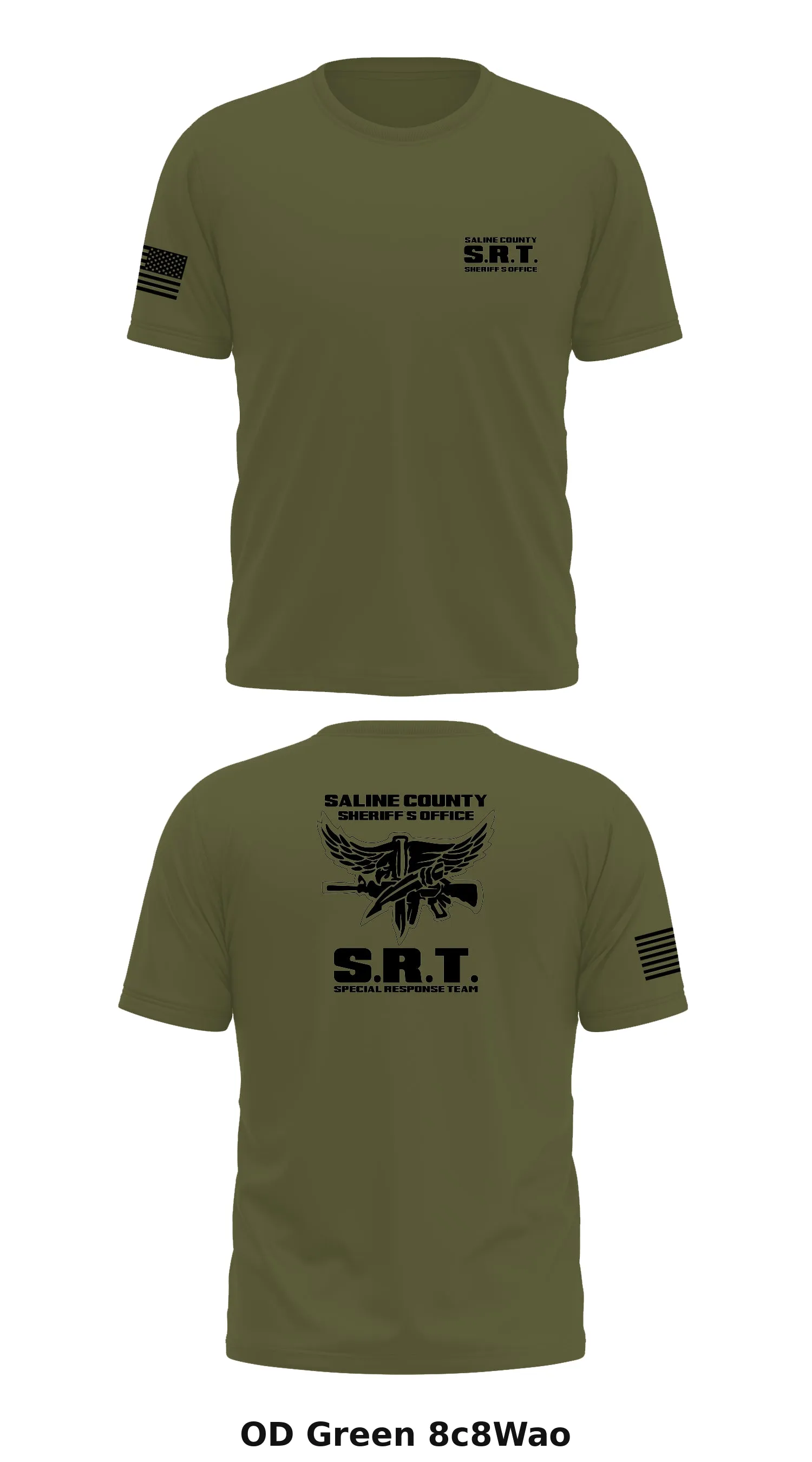 Saline County Special Response Team Store 1 Core Men's SS Performance Tee - 8c8Wao
