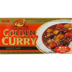 S&B Golden Curry Sauce Mix Mild 220g