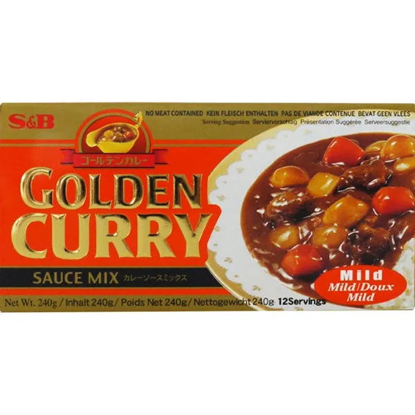 S&B Golden Curry Sauce Mix Mild 220g