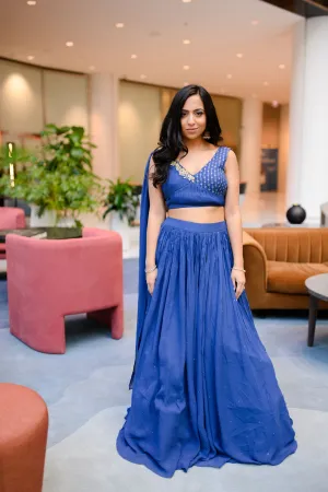 Sana Lehenga (Blue)