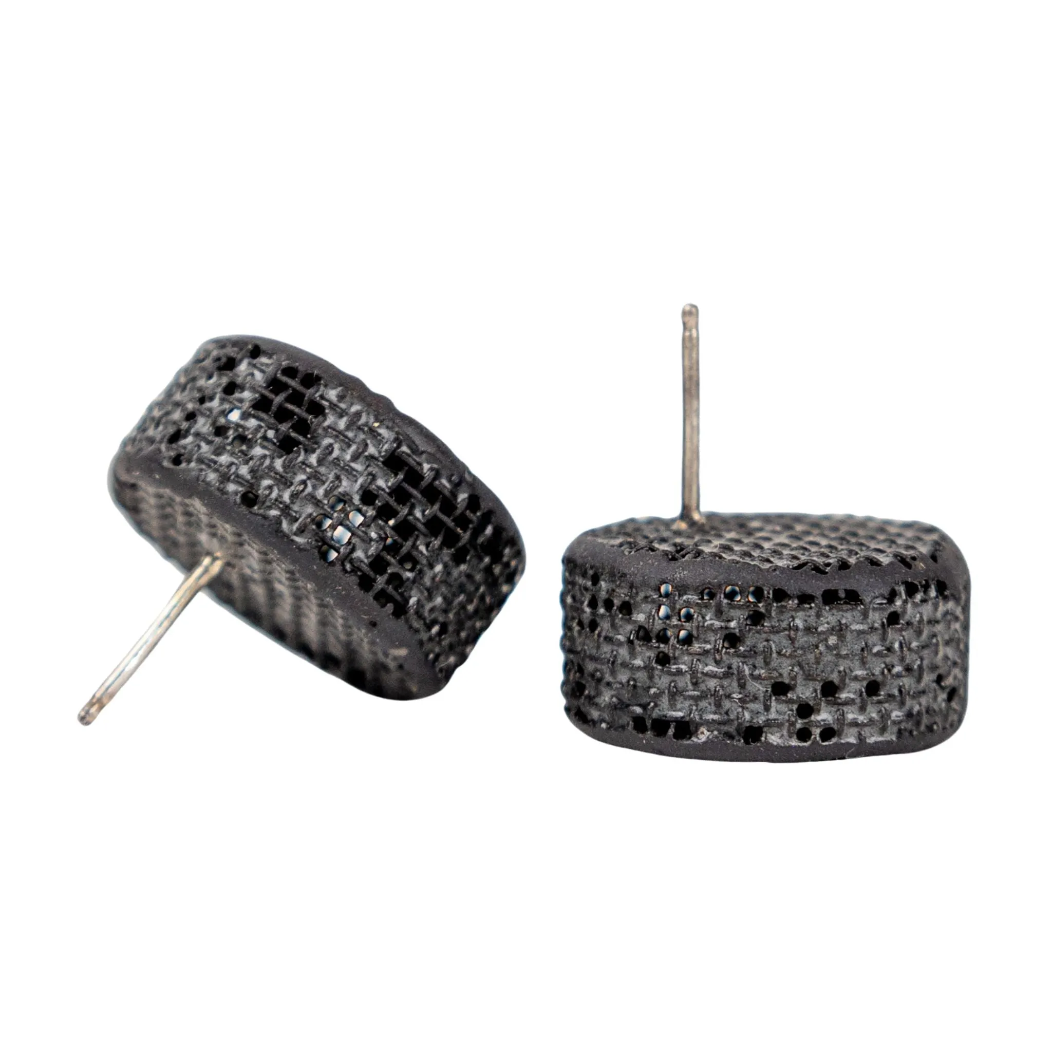 Sandra Salaices Small Circle Stud Earrings