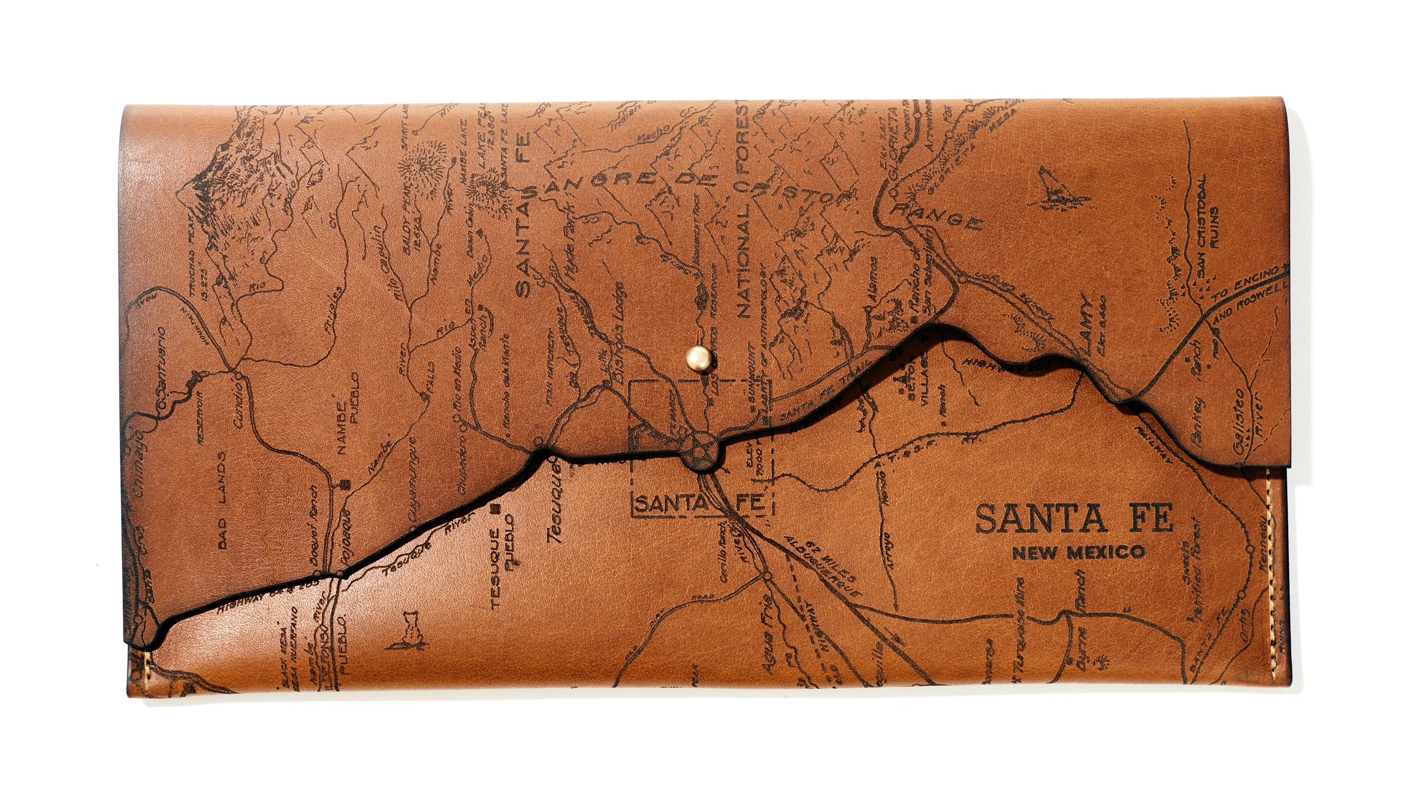 Santa Fe Map Clutch