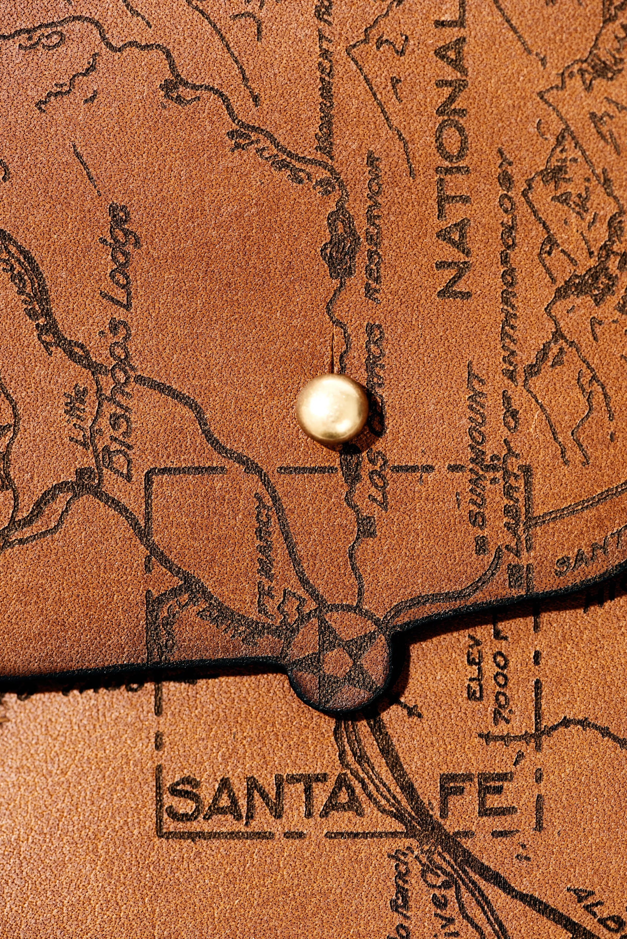 Santa Fe Map Clutch