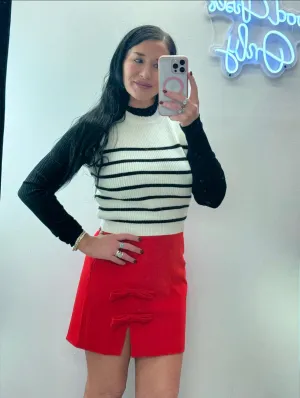 Sarah Stripe Sweater Vest