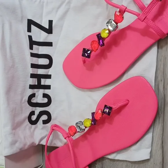 Schutz Sintetico Neon Pink
